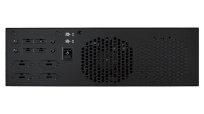 研华Mini-ITX主板适用机箱，适配研华全部Mini-ITX尺寸主板。可搭载Intel和AMD平台嵌入式级别处理器。2U超薄高度，拥有1个半高PCIe扩展位，可内置ATX电源。